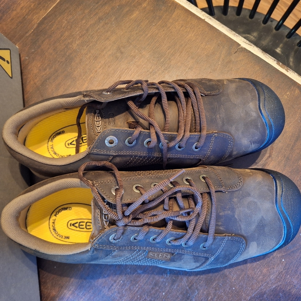 New In Box KEEN Utility LA Conner ESD Aluminum Toe Leather Work Shoe Sz 12W - Picture 5 of 8